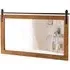 Farmhouse Wall Mirror - Brown, Fir Wood