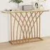 Faux Marble Console Table - White, Gold