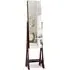 Freestanding Mirror with Jewellery Cabinet - Coffee, MDF