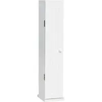 Freestanding Toilet Paper Holder with Storage - White