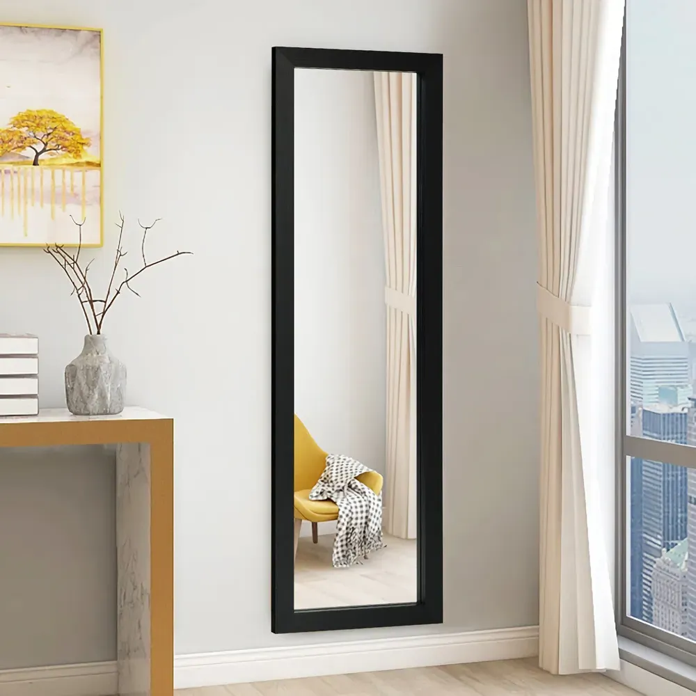 Full Body Wall Mounted Dressing Mirror - Black