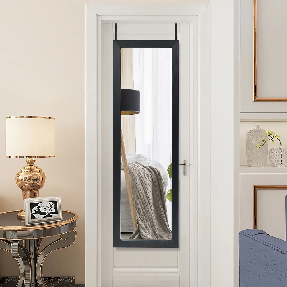 Full Body Wall Mounted Dressing Mirror - Black