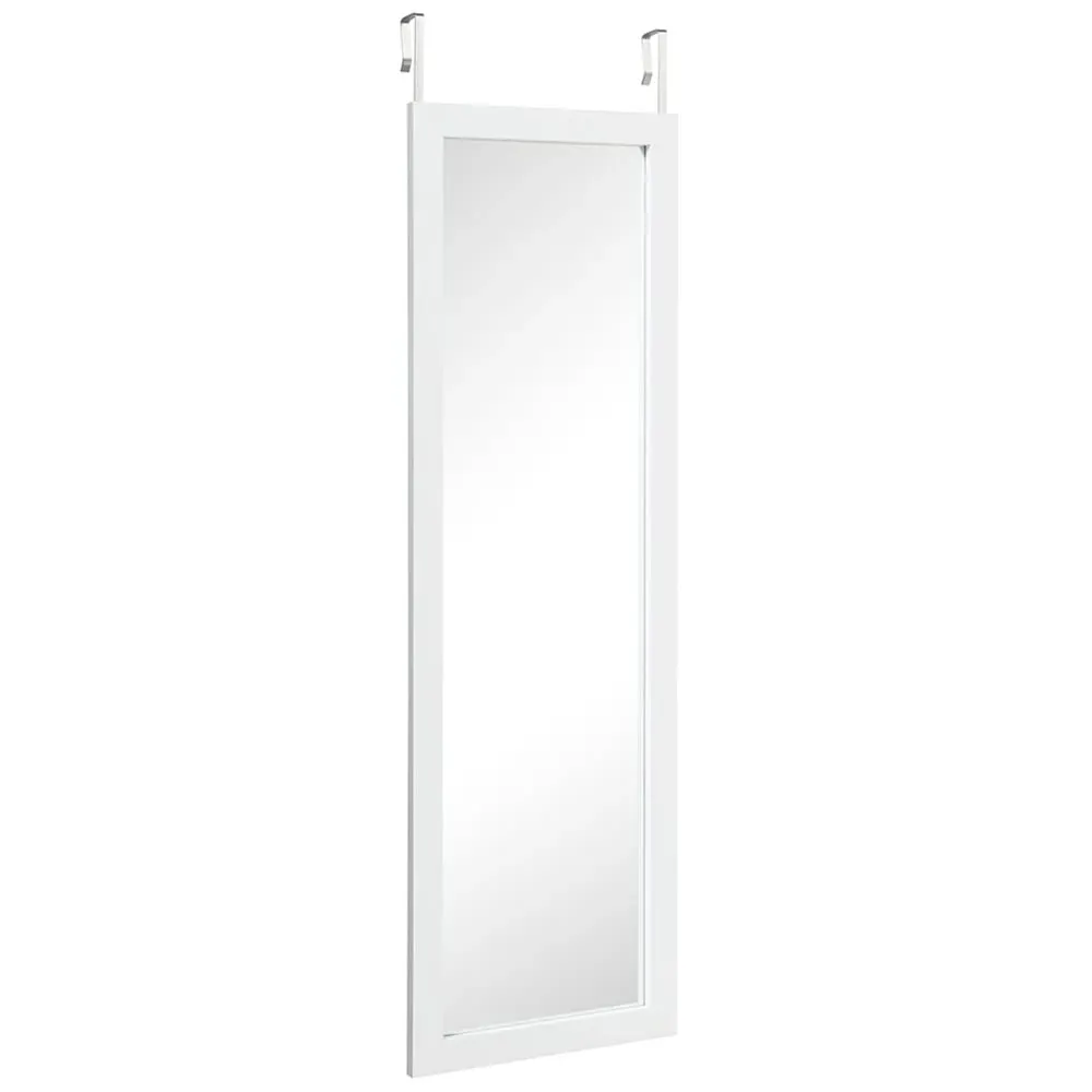 Full Body Wall Mounted Dressing Mirror - White image