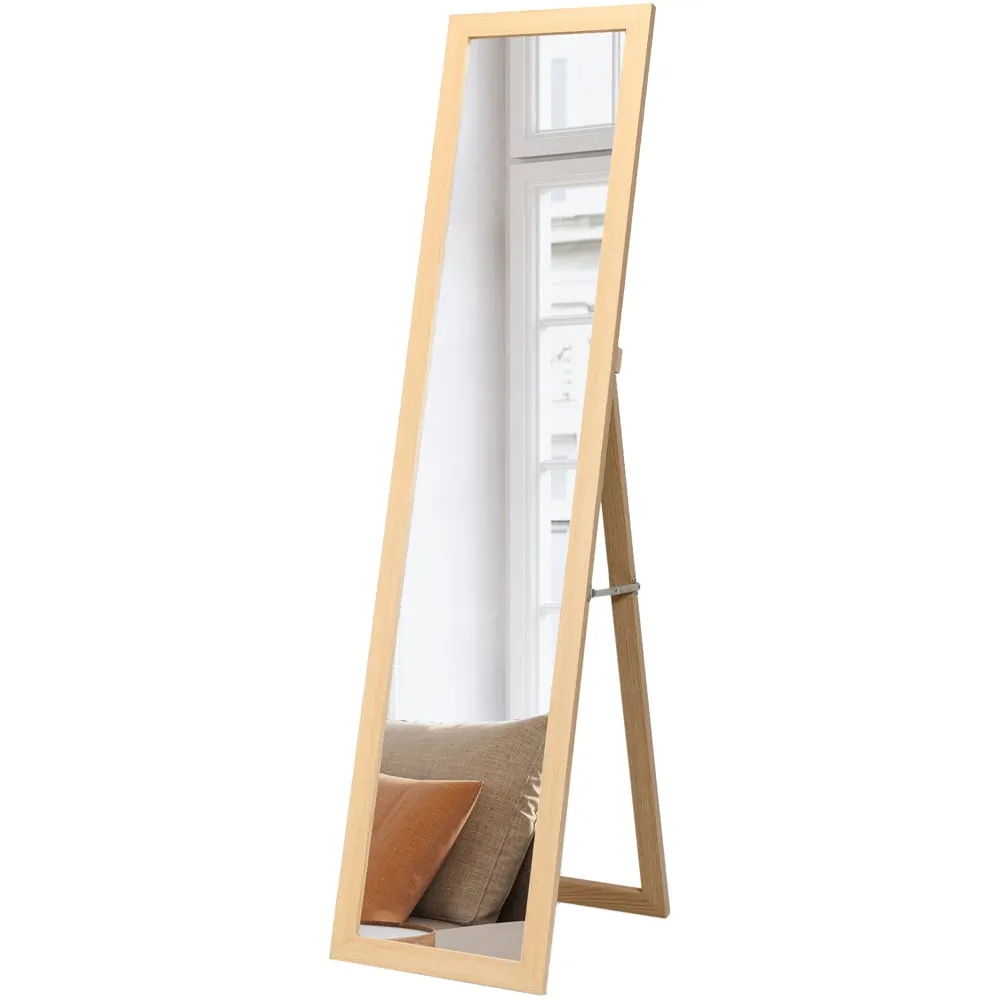 Full Length Mirror - Cream, Wooden image