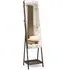 Full Length Mirror Jewellery Armoire with LED - Brown