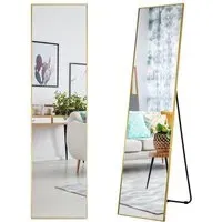 Full Length Mirror Shatter Proof - Gold, Aluminium