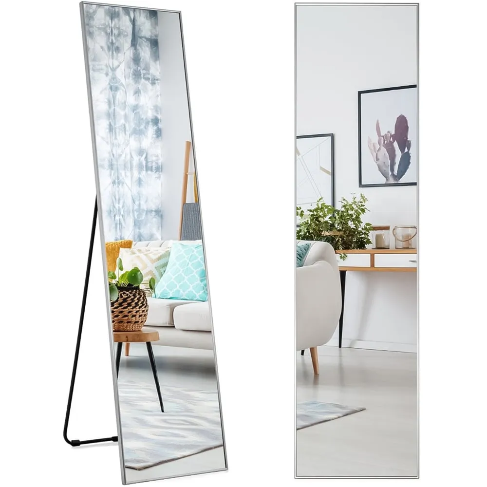 Full Length Mirror Shatter Proof - Silver, Aluminium