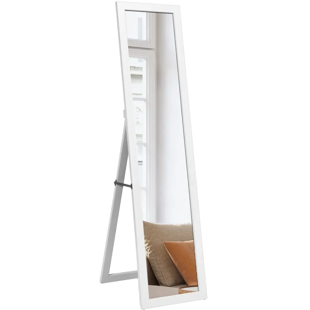 Full Length Mirror with Adjustable Angle - White, MDF image