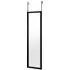 Full Length Mirror with Door Hooks - Black