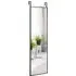 Full Length Wall Hanging Mirror with Adjustable Hook - Black
