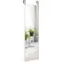 Full Length Wall Hanging Mirror with Adjustable Hook - Silver