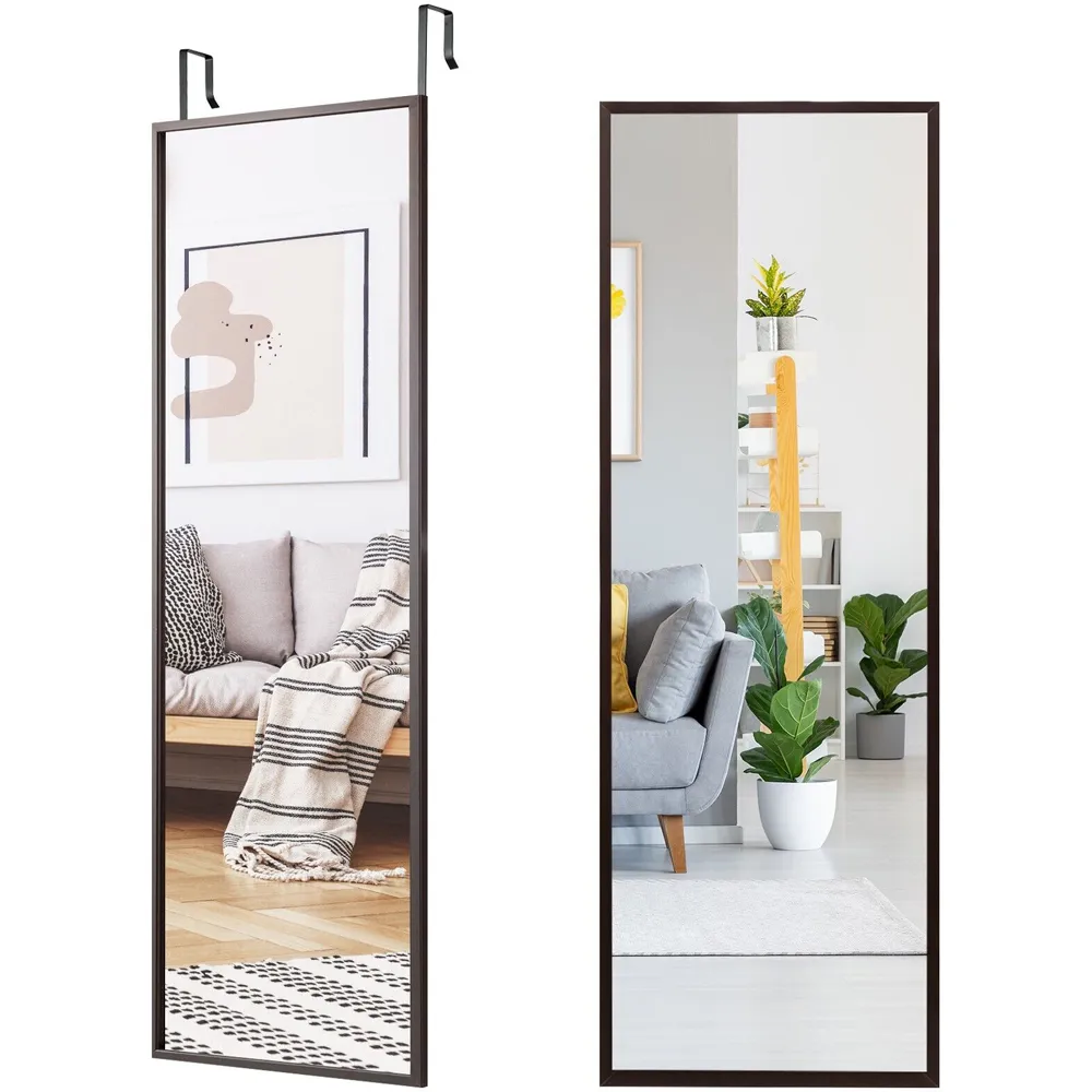 Full Length Wall Mirror - Brown