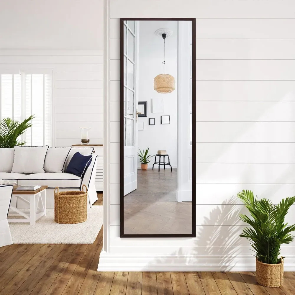 Full Length Wall Mirror - Brown