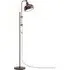 Height Adjustable Industrial Floor Lamp - Brown