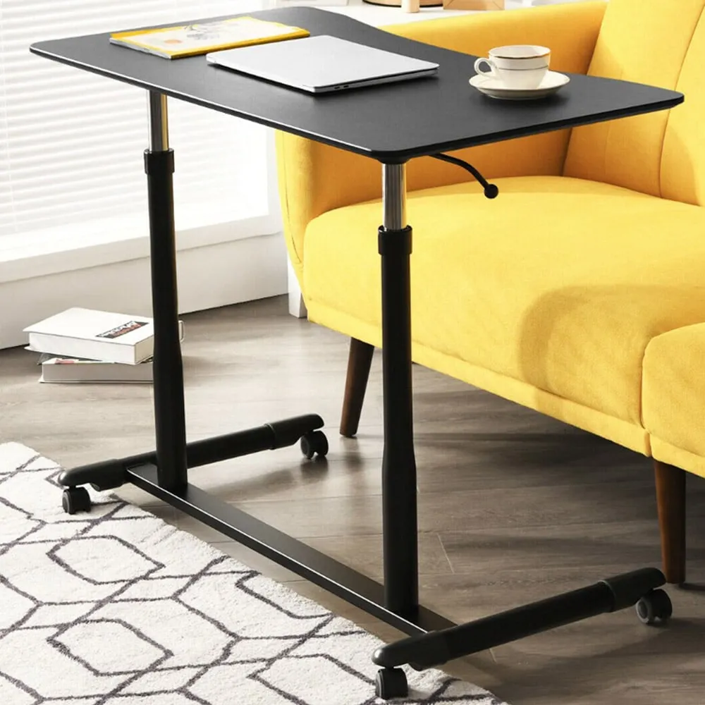 Height Adjustable Laptop Table - Black image
