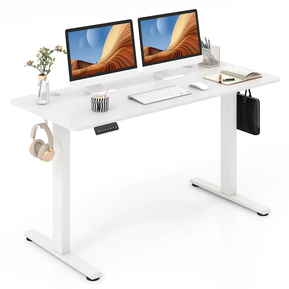 Height Adjustable Standing Desk - White