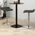 Height Adjustable Swivel Bar Stool Set of 2 - Black