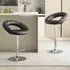Height Adjustable Swivel Bar Stool Set of 2 - Black