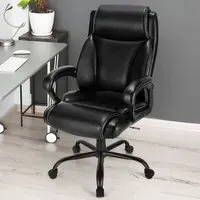 High Back Rocking Office Chair - Black