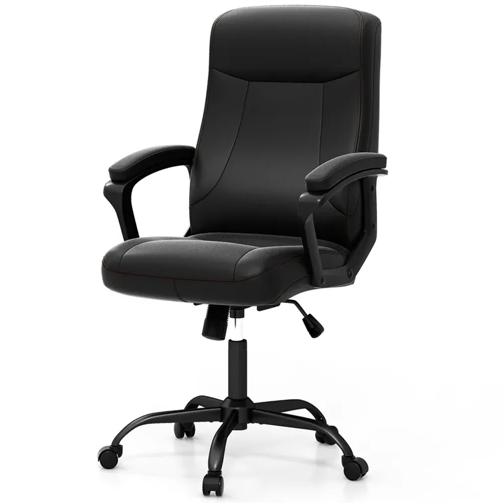 High Back Swivel Office Chair - Black