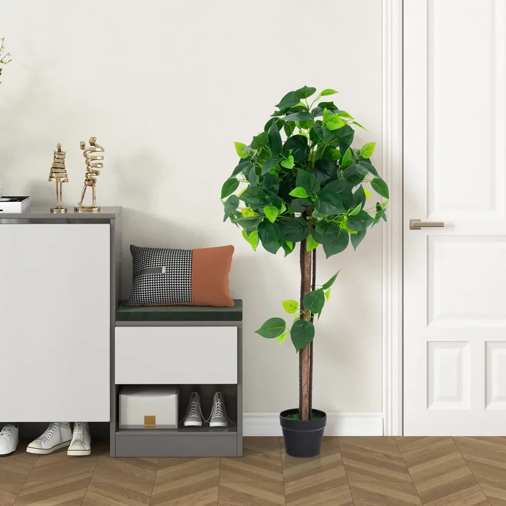 Hydrangea Tree Artificial Plant In Pot 3.7ft - Green