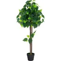 Hydrangea Tree Artificial Plant In Pot 3.7ft - Green