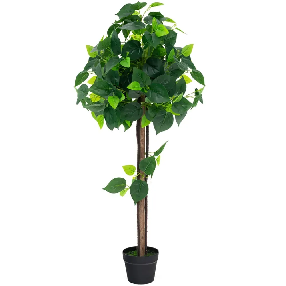 Hydrangea Tree Artificial Plant In Pot 3.7ft - Green