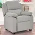 Kids Recliner Chair with Adjustable Backrest - Light Grey