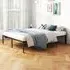King Size Heavy Duty Metal Platform Bed Frame - Black