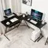 L-Shaped Computer Desk - Black