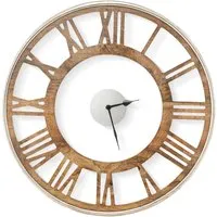 Large Round Silent Wall Clock 50cm - Multi