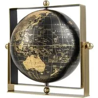 Large Swivel Educational Geographic World Globe - Yellow