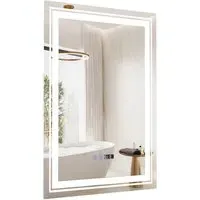 LED Anti Fog Vanity Mirror - Silver