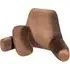 Memory Foam Back Support Cushion with Pockets - Brown