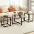 Metal Coffee Table Set of 3 - Grey