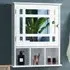 Mirror Door Cabinet 3 Shelf - White