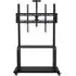 Mobile TV Stand Rolling Cart with Camera Shelf - Black