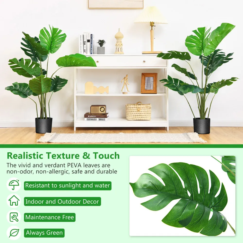 Monstera Artificial Plant In Pot 5ft - Green