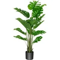 Monstera Plant 5ft with Pot - Green, PEVA