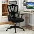 N Type Lumbar Support Office Chair - Black