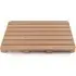 Non Slip Slatted Shower Mat - Brown