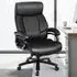 Office Chair with Padded Armrests - Black