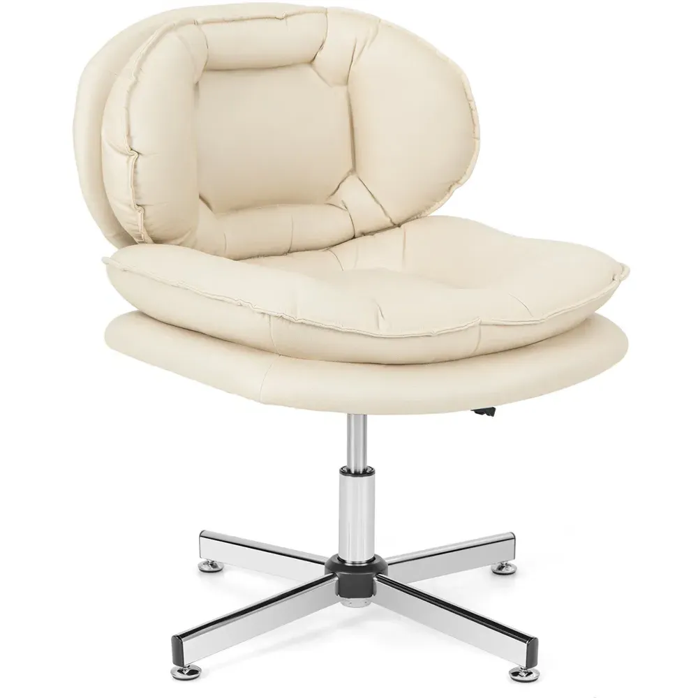 Padded Office Chair - Beige