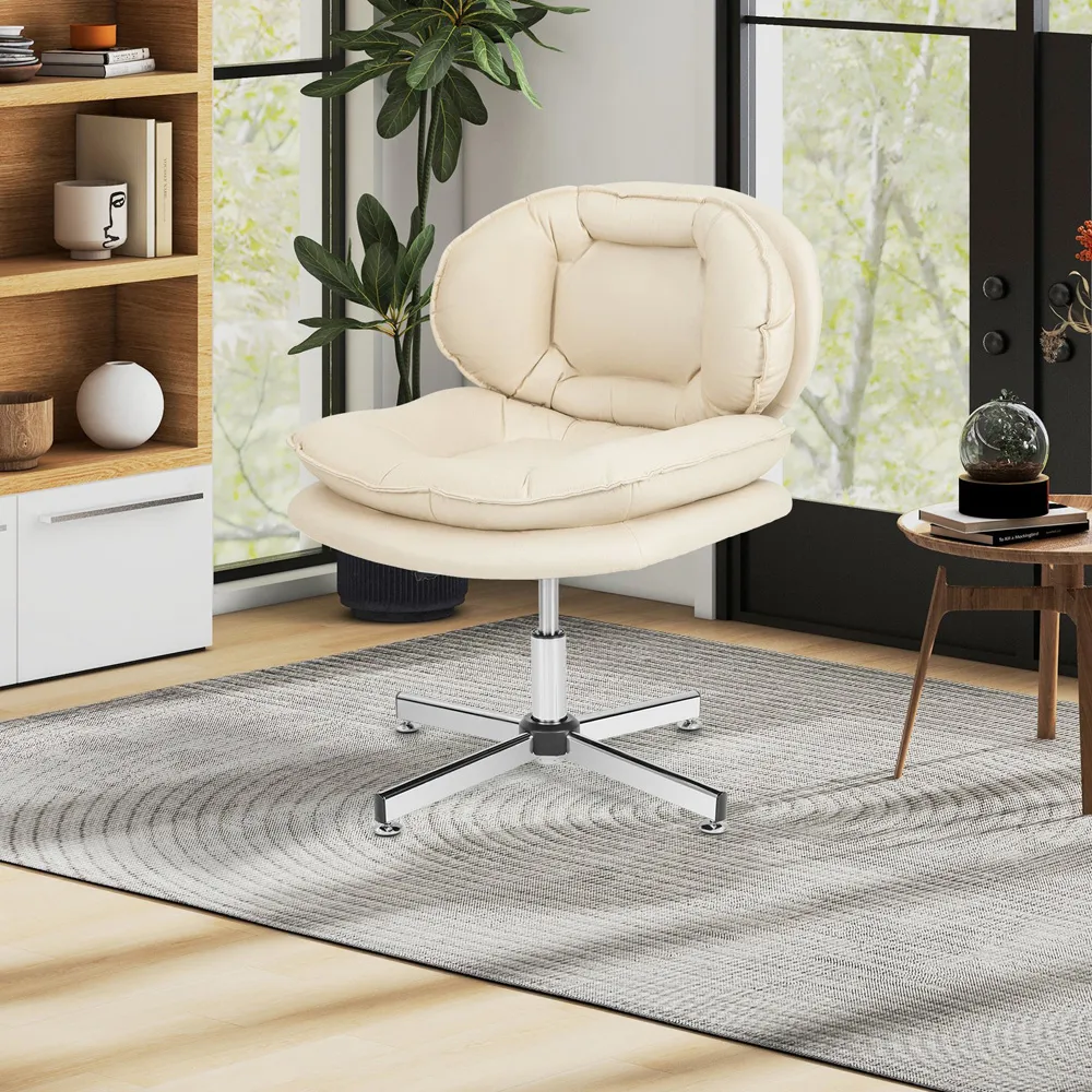 Padded Office Chair - Beige