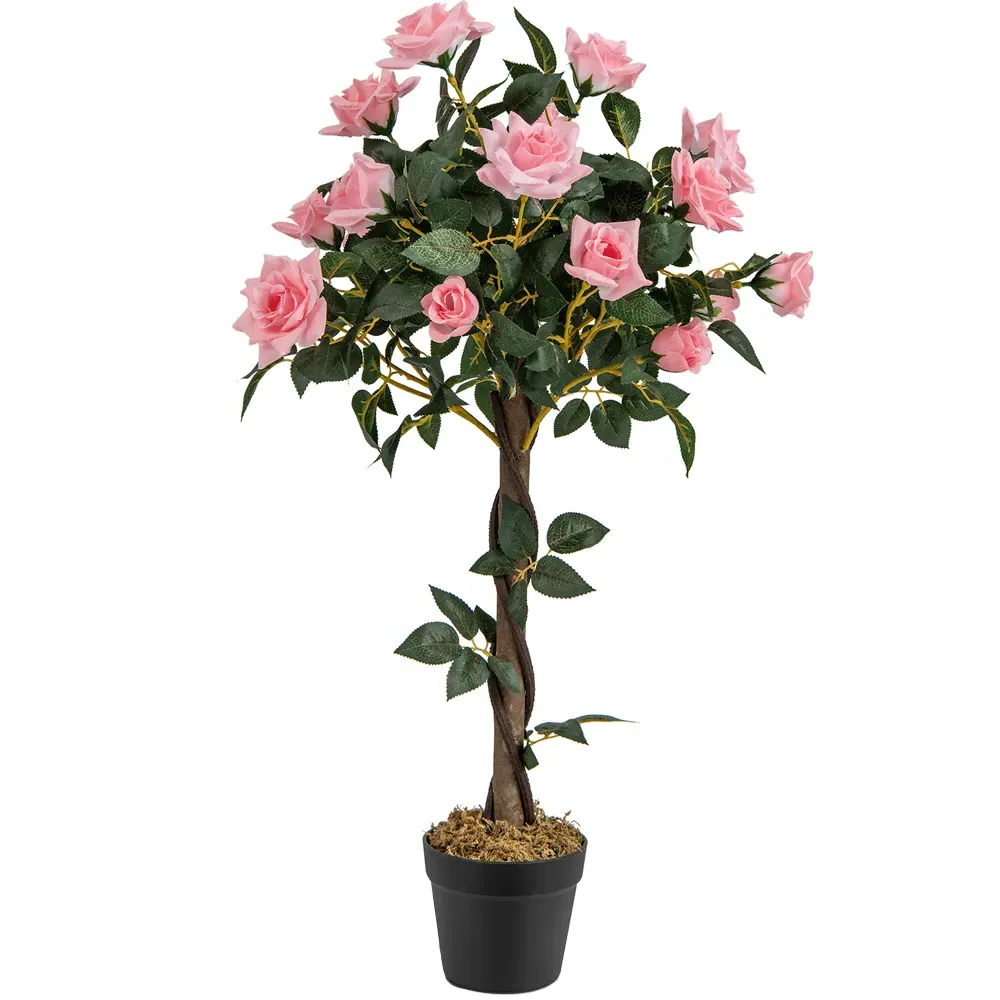 Pine Rose Artificial Tree In Pot 3ft - Green
