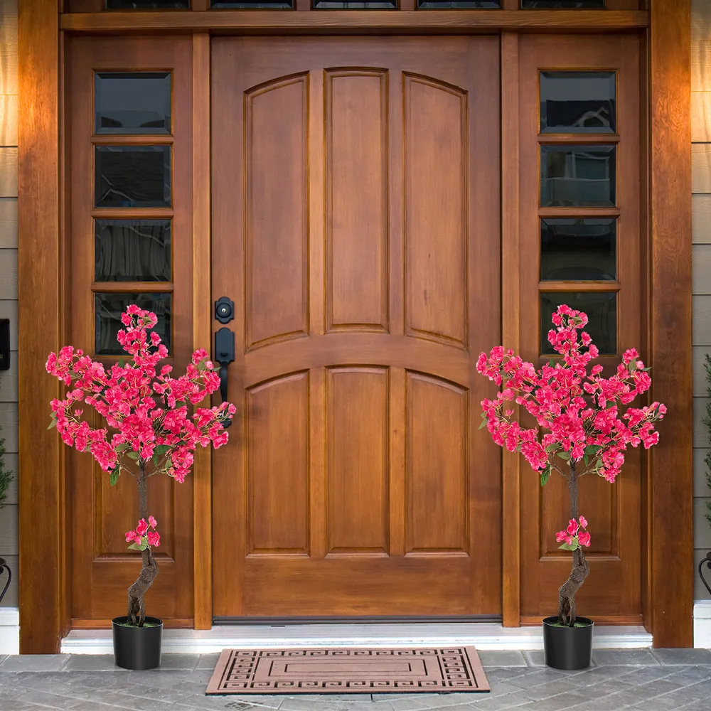 Plum Blossom Tree 105cm 2 Pack - Pink