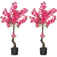 Plum Blossom Tree 105cm 2 Pack - Pink
