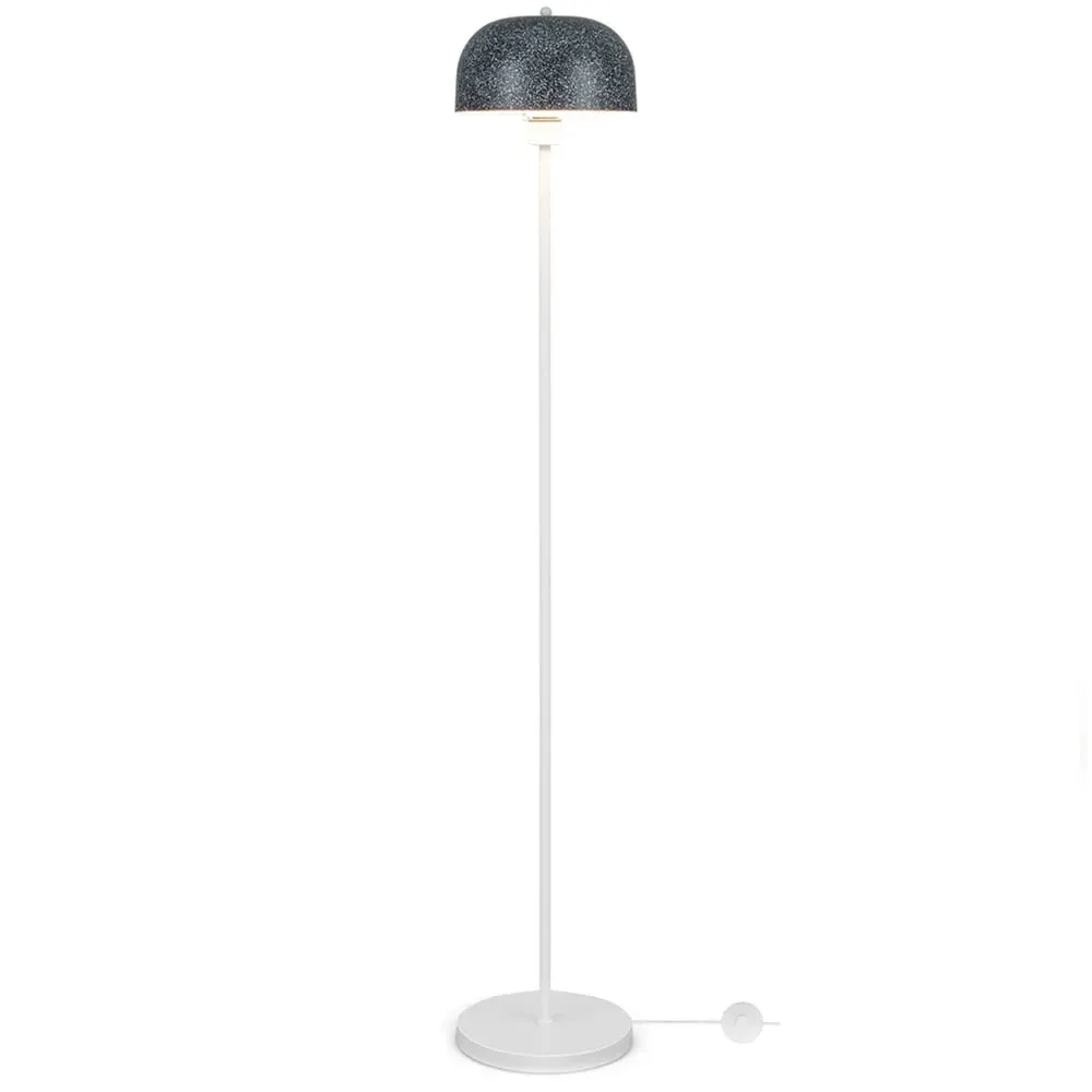 Pole Floor Lamp with Foot Switch - Grey, Faux Terrazzo