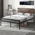 Queen Size Metal Platform Bed Frame with 9 Support Legs