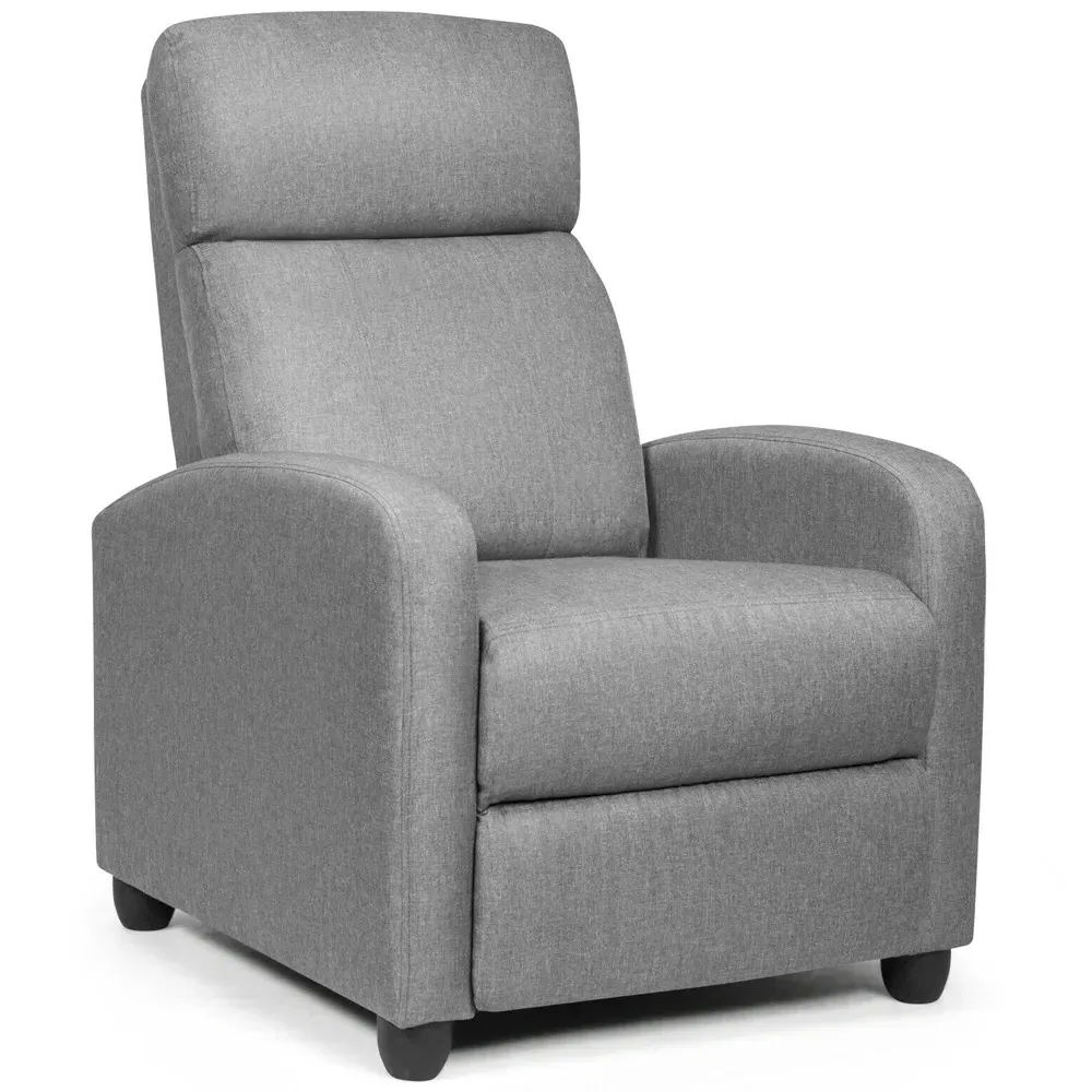 Recliner Chair with Adjustable Backrest - Grey